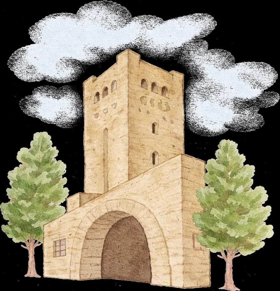Acuarela de la Iglesia San Antonio de Padúa